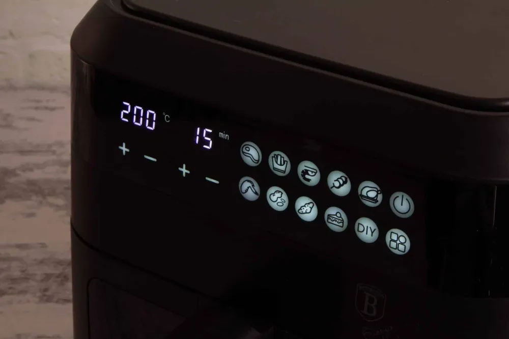 Berlinger Haus XXL AirFryer 6,3 L 1300 W Black Rose Collection
