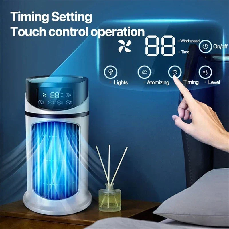 CoolBreeze Mini - 3 az 1-ben USB-s léghűtő 300 ml-es víztartállyal