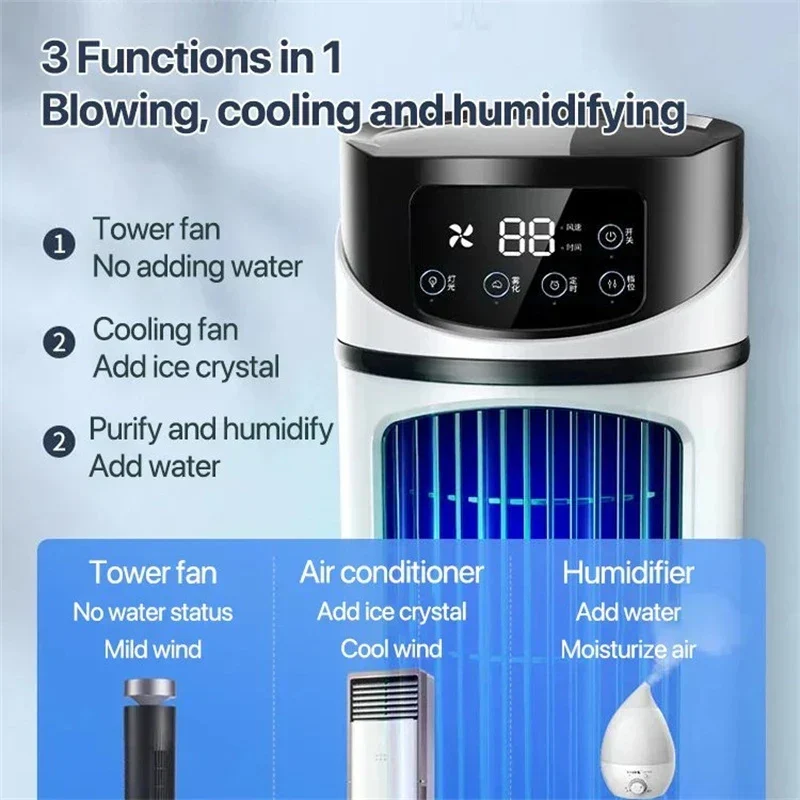 CoolBreeze Mini - 3 az 1-ben USB-s léghűtő 300 ml-es víztartállyal