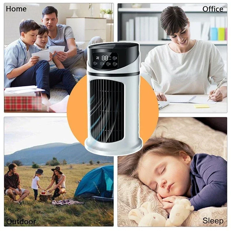 CoolBreeze Mini - 3 az 1-ben USB-s léghűtő 300 ml-es víztartállyal