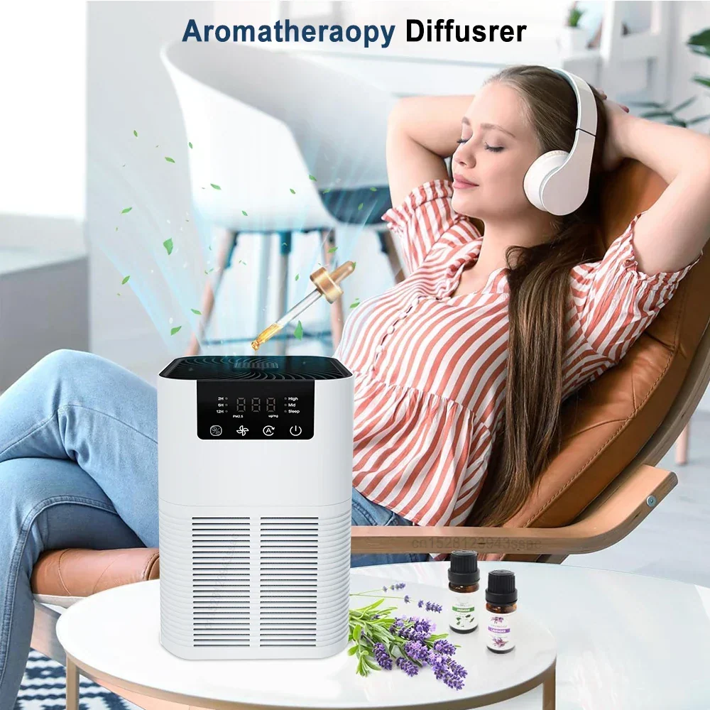 Légtisztító HEPA szűrővel és aromaterápiával – Csendes levegőtisztítás otthonra és hálószobába