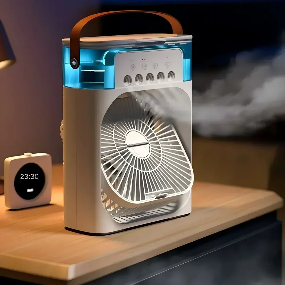 Pro 3 az 1-ben AirCooler – Ventilátor, légkondicionáló és párásító színes LED világítással
