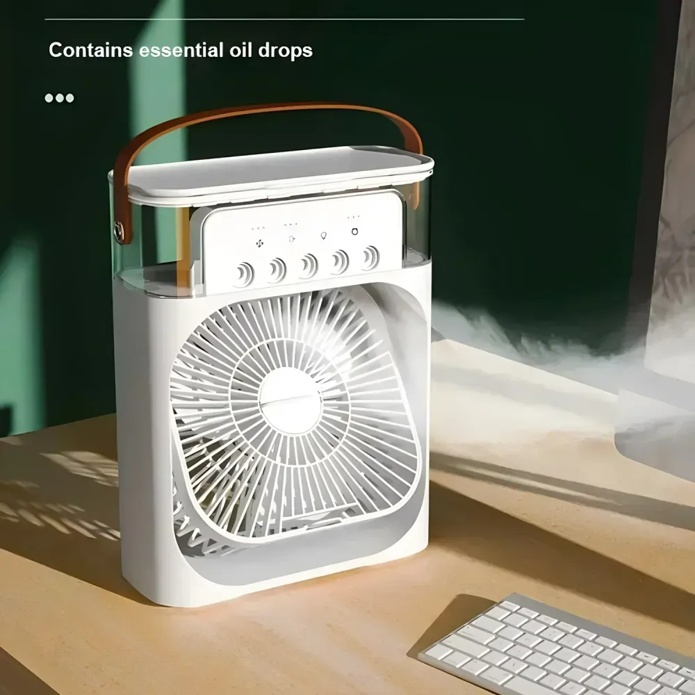 Pro 3 az 1-ben AirCooler – Ventilátor, légkondicionáló és párásító színes LED világítással