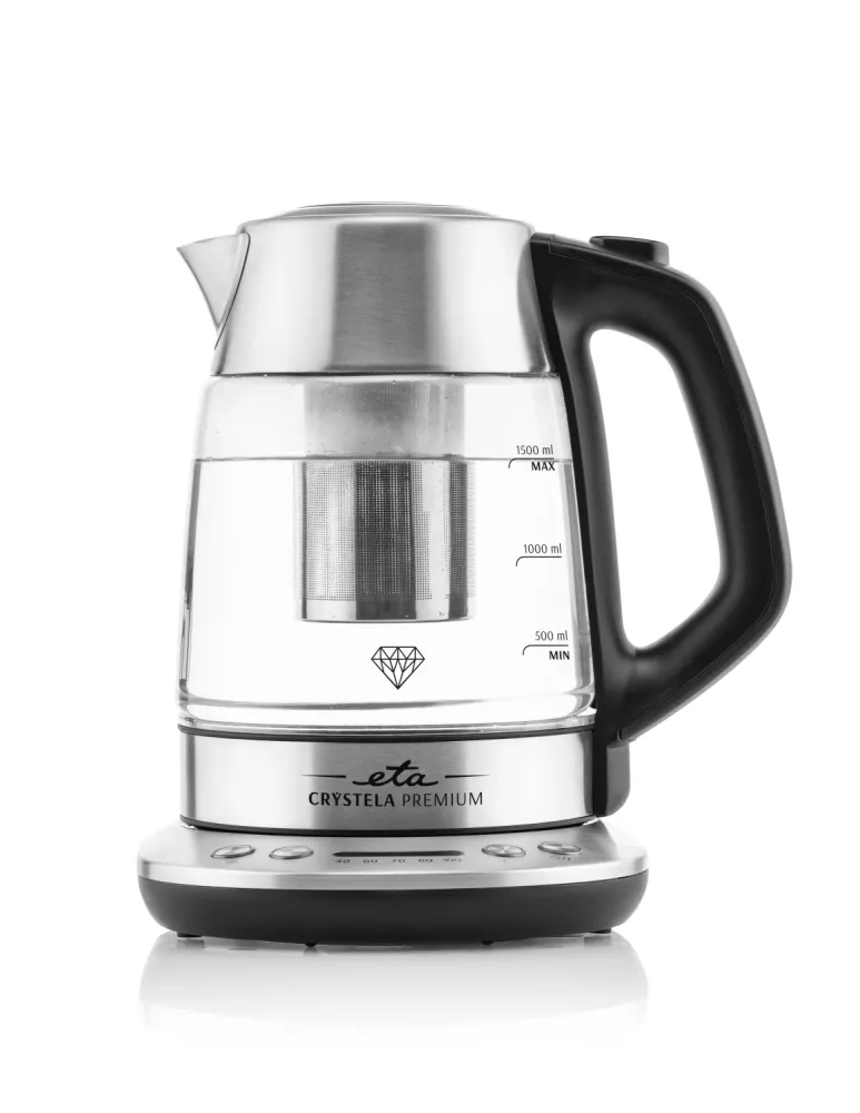 Vízforraló ETA Crystela Premium 9153 90000 rozsdamentes/üveg