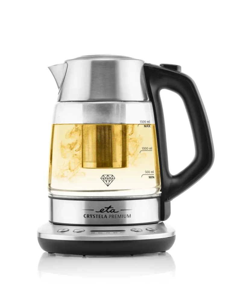 Vízforraló ETA Crystela Premium 9153 90000 rozsdamentes/üveg