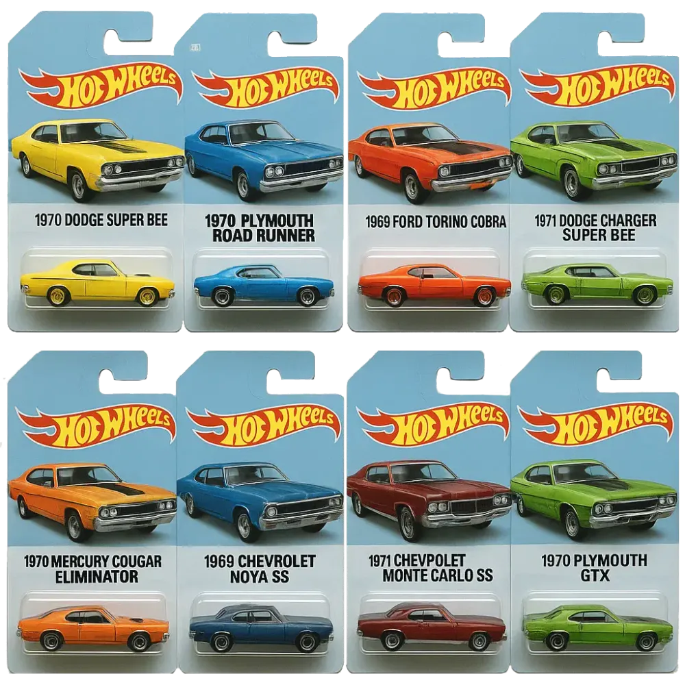 🔥Kiváló ajánlat - 50% kedvezmény🔥 - 🚗Hot Wheels Muscle játékautó adventi naptár - 24 nap 2025🎄