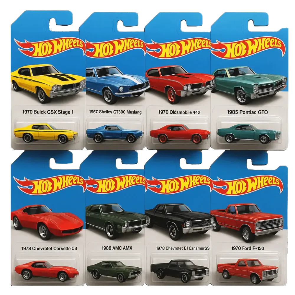 🔥Kiváló ajánlat - 50% kedvezmény🔥 - 🚗Hot Wheels Muscle játékautó adventi naptár - 24 nap 2025🎄