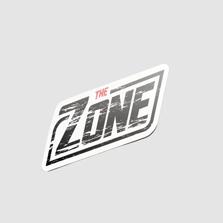 Zone - Koptatott logós hűtőmágnes