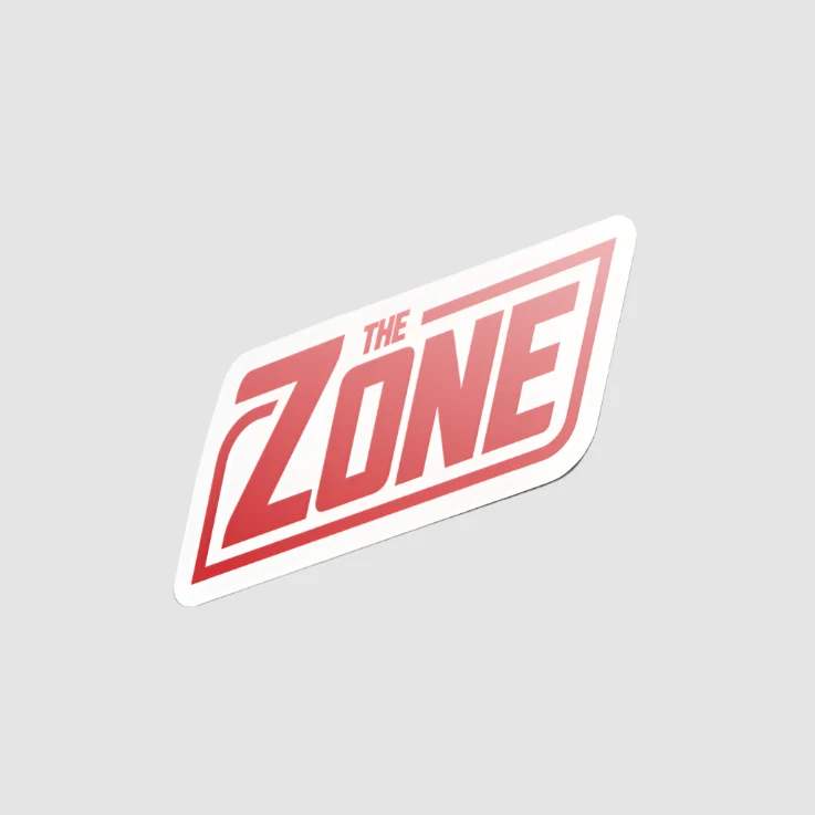 Zone - Piros logós hűtőmágnes