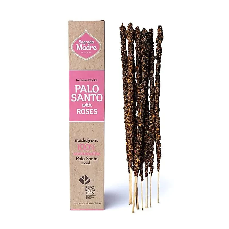 Palo Santo Rose illatpálcikák 23 cm - Sagrada Madre