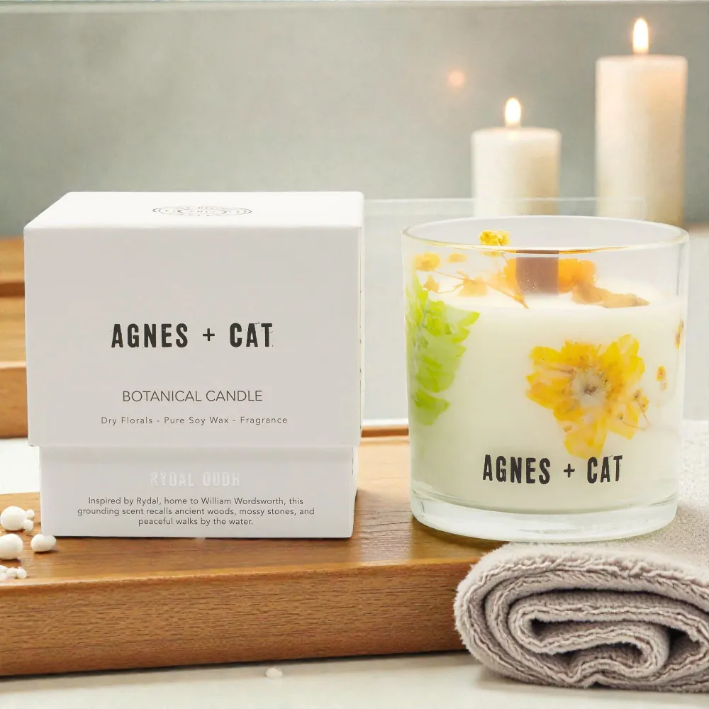 Agnes + Cat Botanikus Szójagyertya – Rydal Oudh