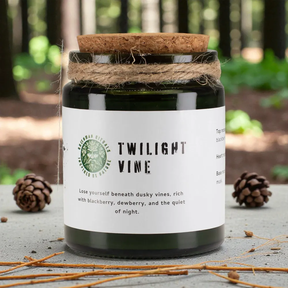 Greenman Woodwick szója gyertya – Alkonyati szőlő