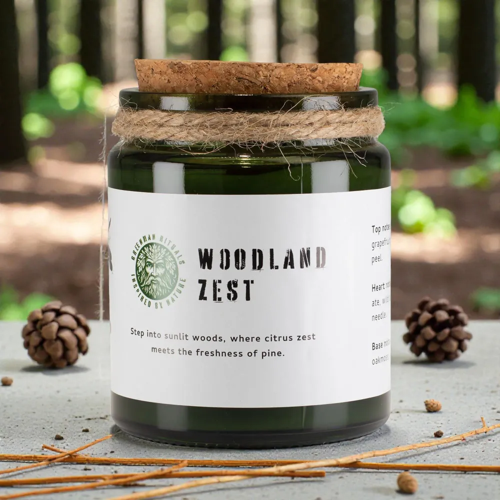 Greenman Woodwick szója gyertya – Erdő frissessége