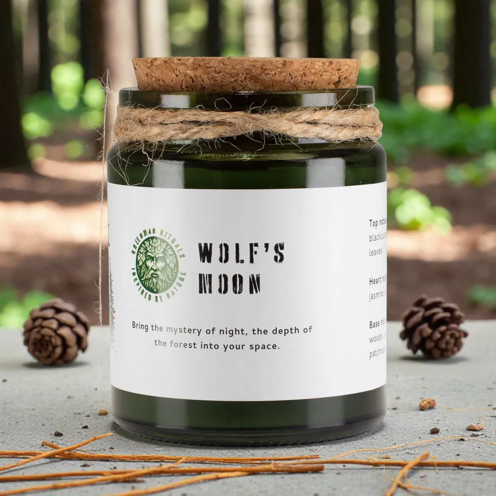 Greenman Woodwick szója gyertya – Farkas Holdja