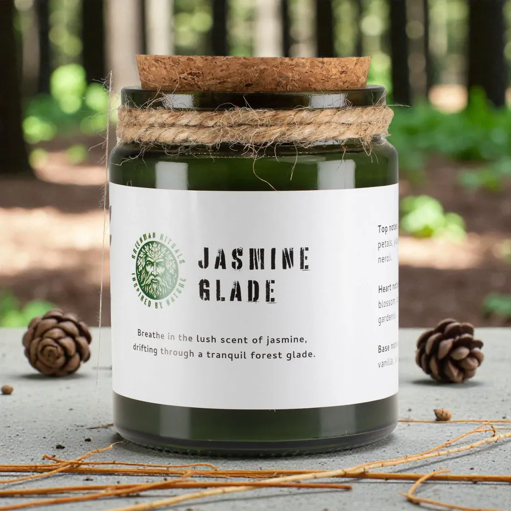 Greenman Woodwick szója gyertya – Jázminliget