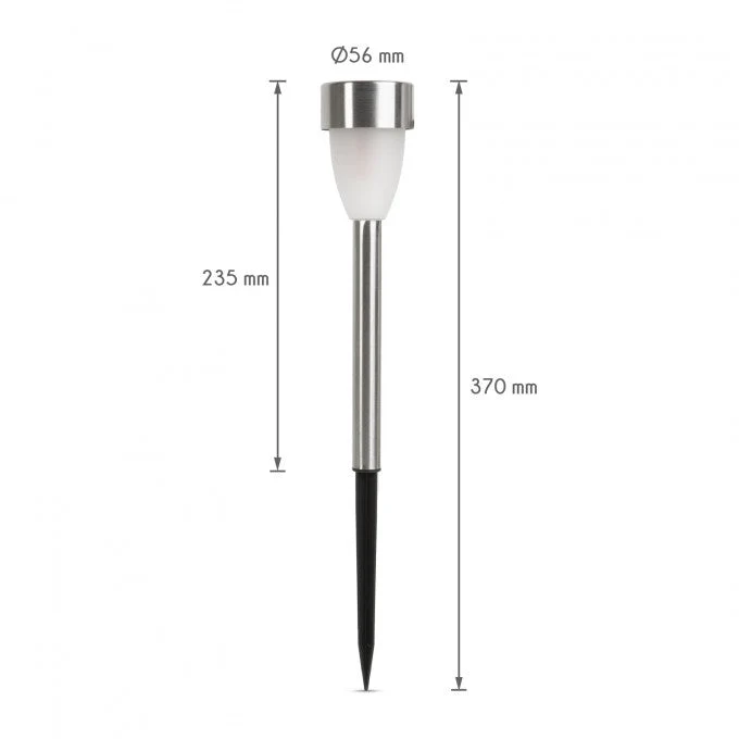 LED-es szolár lámpa - lángeffekt - műanyag - 260 x 55 mm