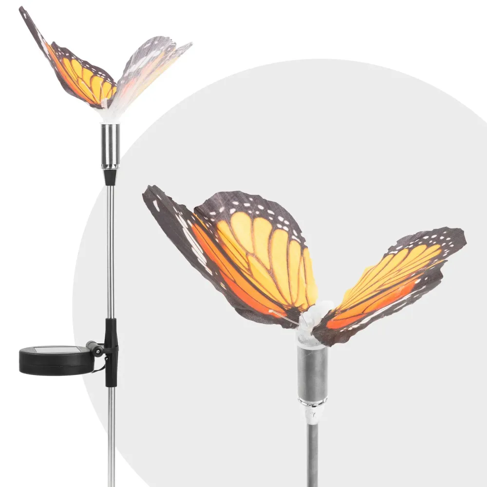 LED-es szolár pillangó - hidegfehér - 65 cm - 4 féle