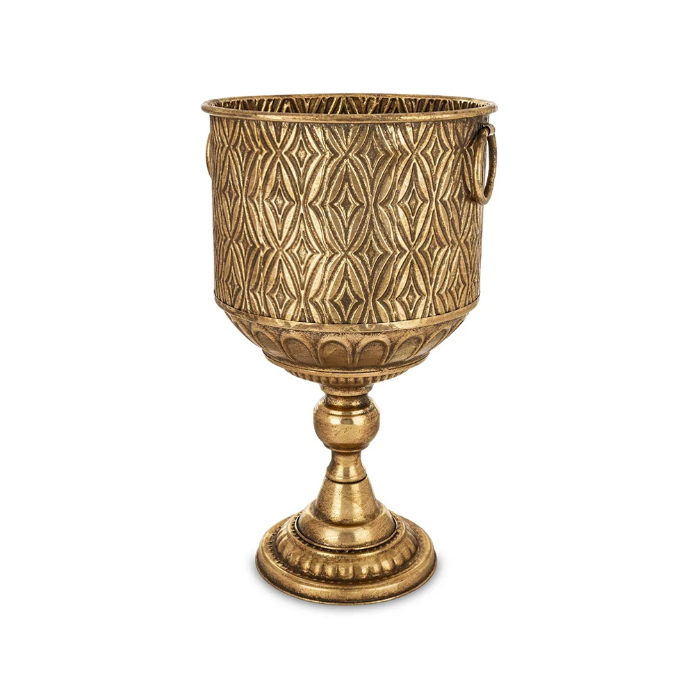 ANTIQUE METALS antik aranyszínű fém kaspó 52 cm