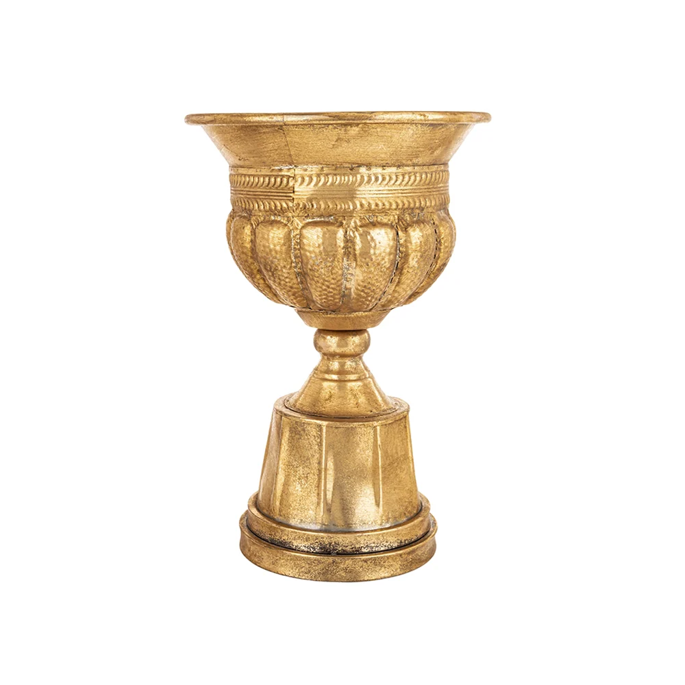 ANTIQUE METALS antik aranyszínű fém kaspó 42 cm