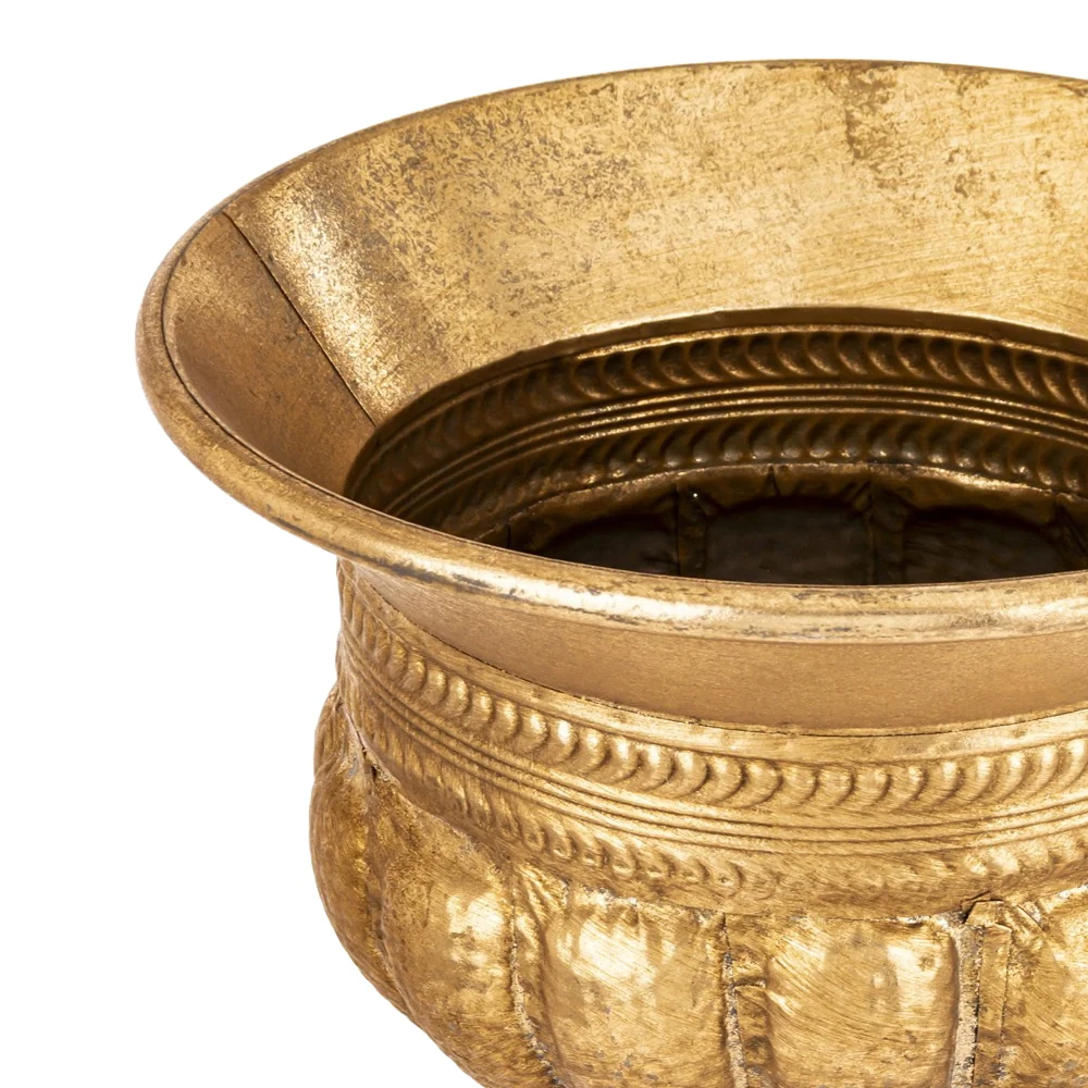 ANTIQUE METALS antik aranyszínű fém kaspó 42 cm