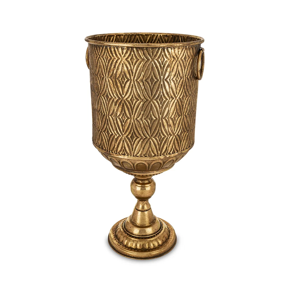 ANTIQUE METALS antik aranyszínű fém kaspó 58 cm