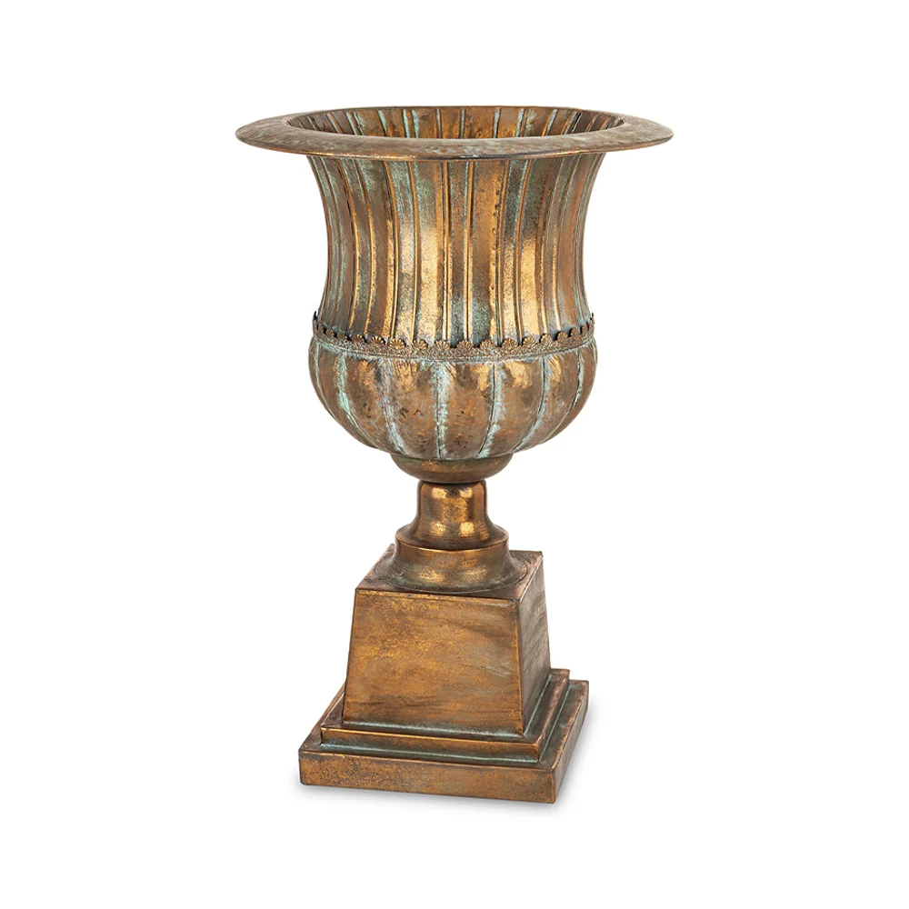 ANTIQUE METALS antik rézszínű fém kaspó 56 cm