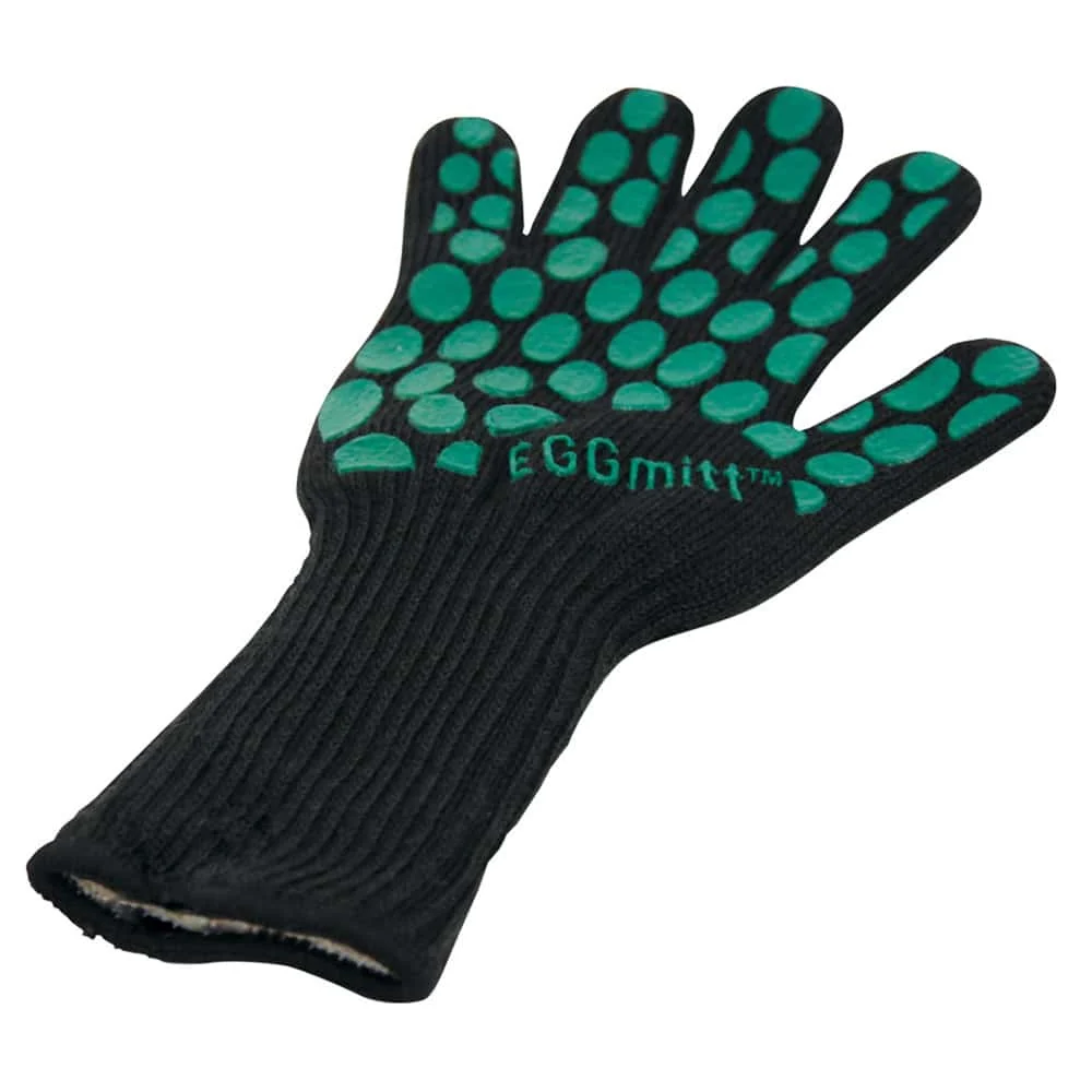Big Green Egg - Ötujjas szilikon grillkesztyű – hőálló, csúszásmentes