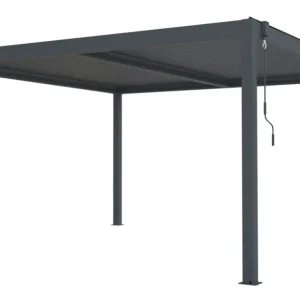 Bioklimatikus pergola G21 Austin 4x4 m, antracit színű alumínium