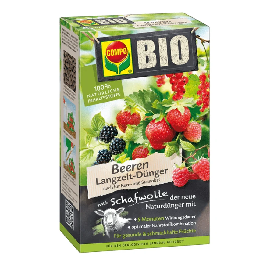 Compo Biotáp Bogyósnövényhez Gyapjúval 750g