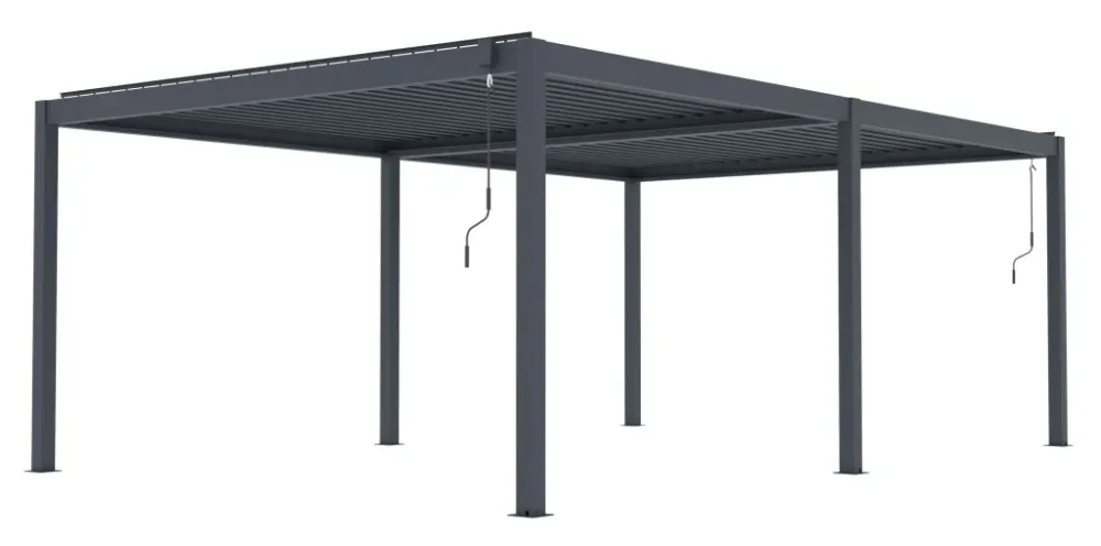 G21 Austin 6x4 m bioklimatikus pergola, antracit alumínium