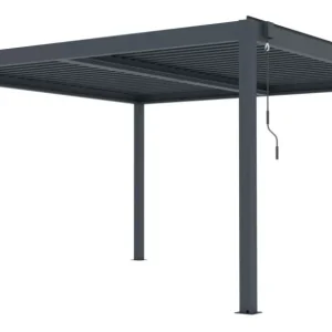 G21 Austin Premium 4x4 m bioklimatikus pergola, antracit alumínium