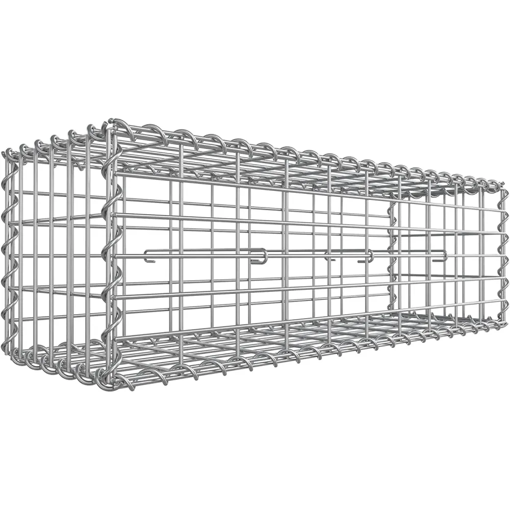 Gabion kosár, fém gabion ketrec 100 x 30 x 30 cm