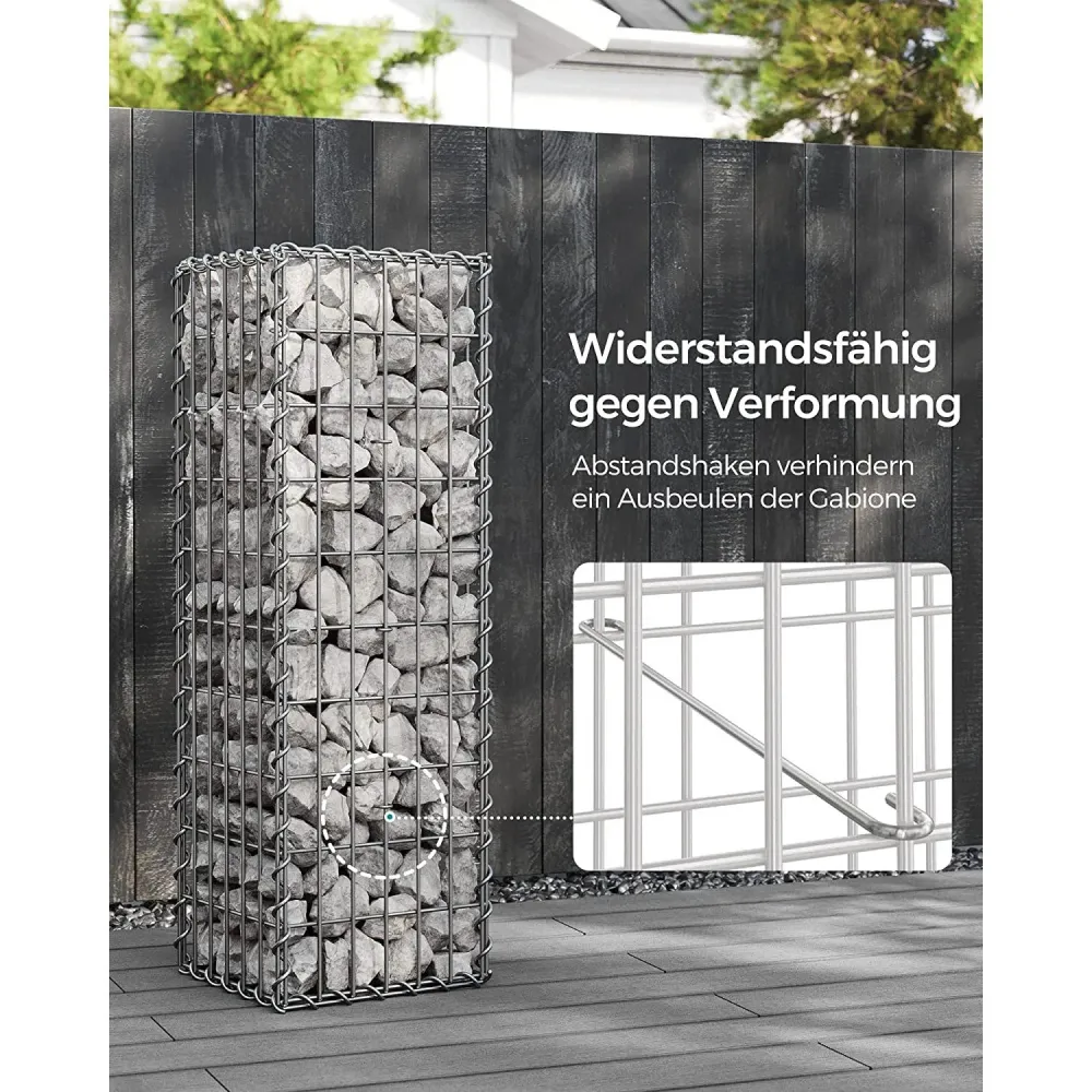 Gabion kosár, fém gabion ketrec 100 x 30 x 30 cm