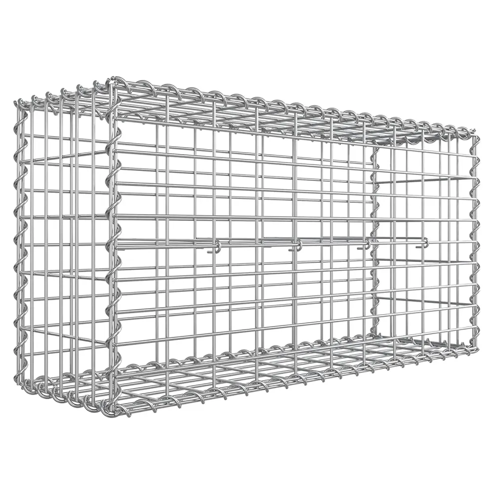 Gabion kosár, fém gabion ketrec 5 x 10 cm-es