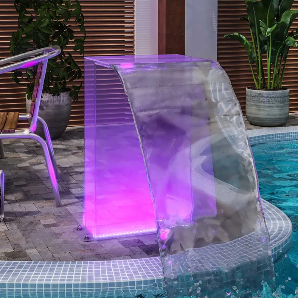 vidaXL akril medenceszökőkút RGB LED-ekkel 51 cm