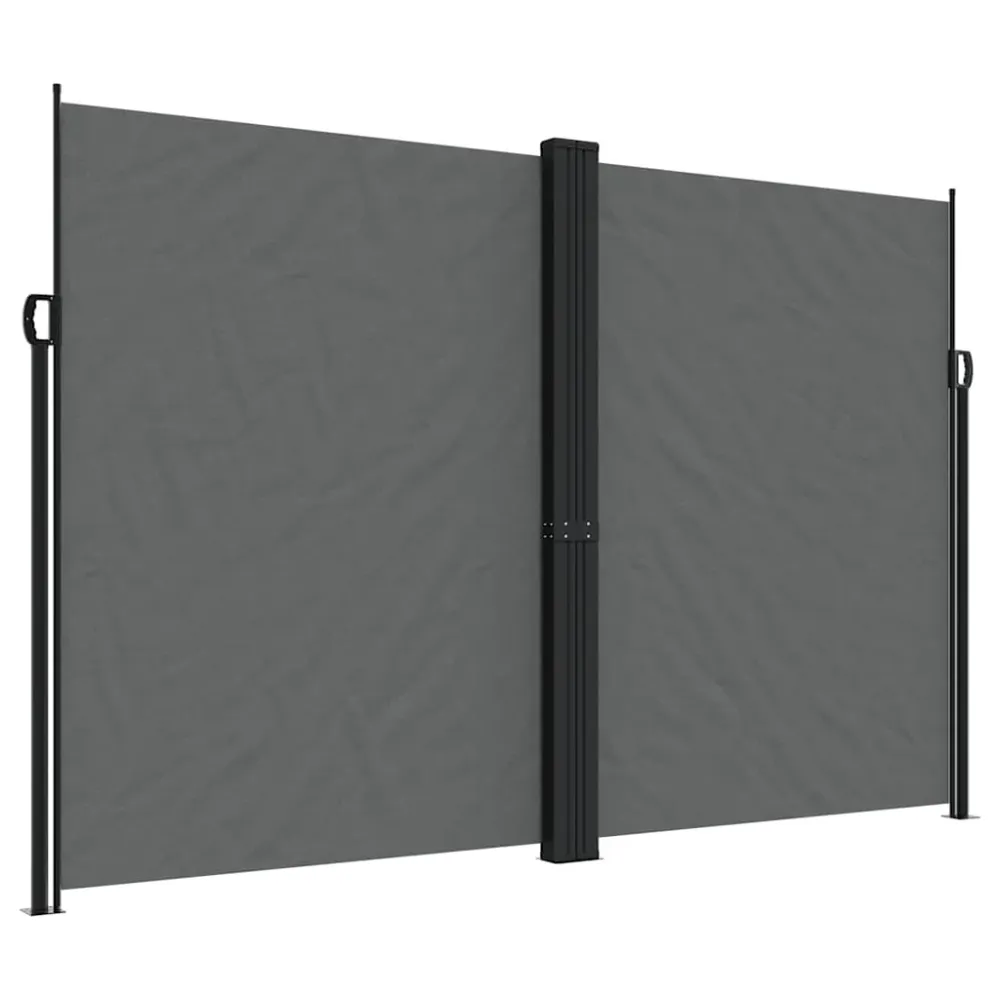 vidaXL antracitszürke behúzható oldalsó napellenző 220 x 600 cm