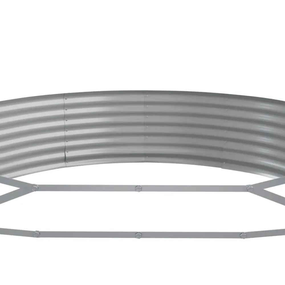 vidaXL antracitszürke horganyzott acél kerti magaságyás 373x140x36 cm