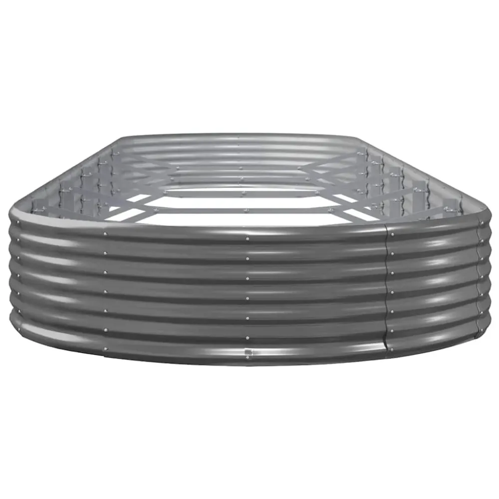 vidaXL antracitszürke horganyzott acél kerti magaságyás 523x140x36 cm