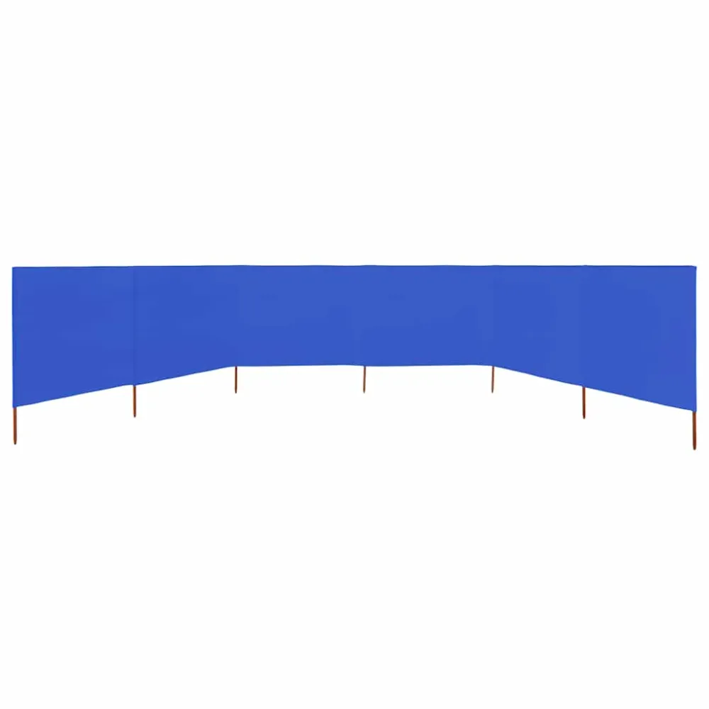 vidaXL azúrkék 6-paneles szövet szélfogó 800 x 120 cm