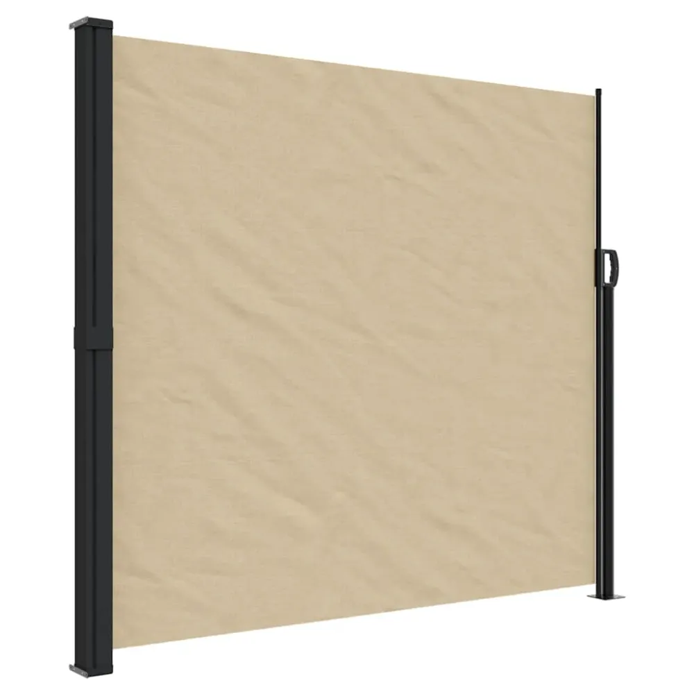 vidaXL bézs behúzható oldalsó napellenző 180 x 500 cm