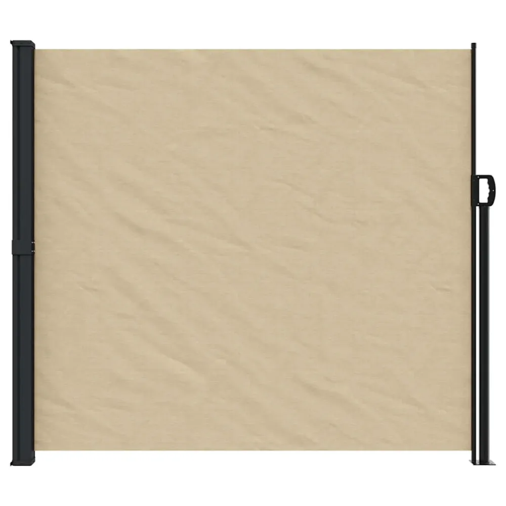 vidaXL bézs behúzható oldalsó napellenző 180 x 600 cm