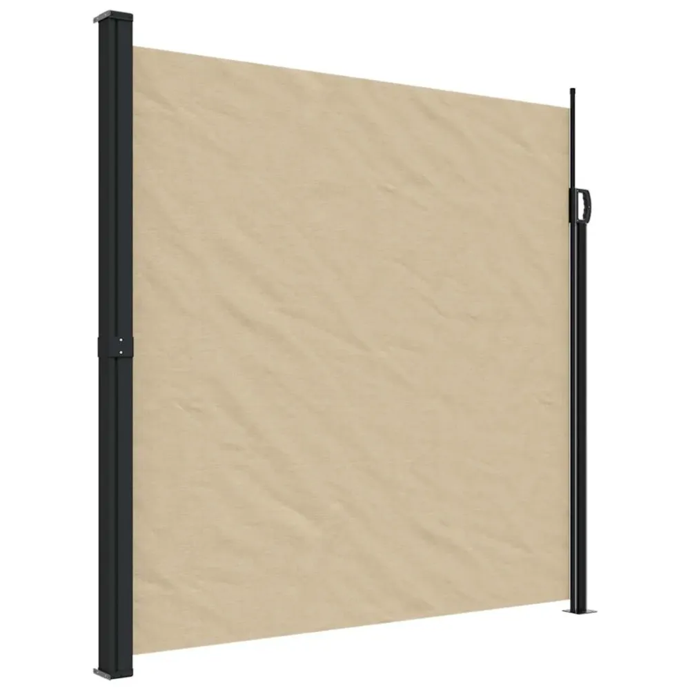 vidaXL bézs behúzható oldalsó napellenző 200 x 500 cm