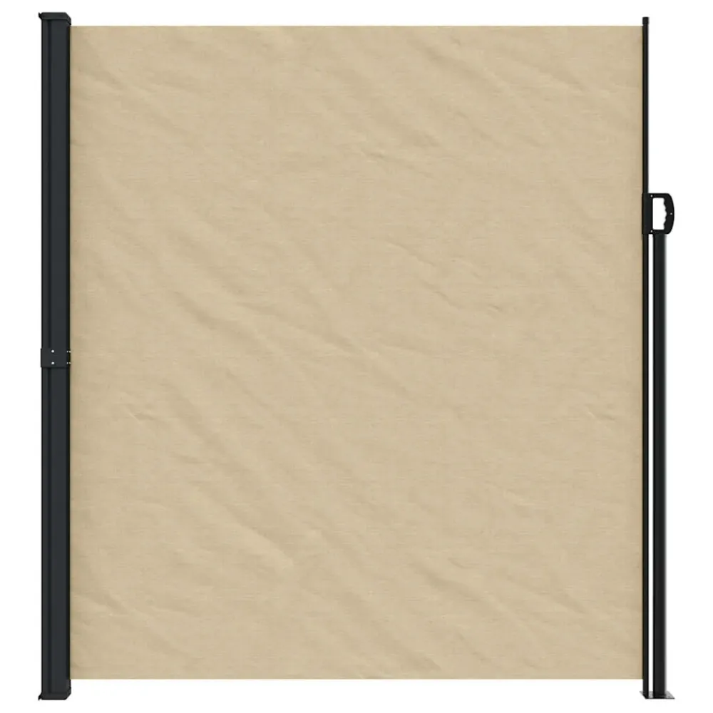 vidaXL bézs behúzható oldalsó napellenző 220 x 600 cm