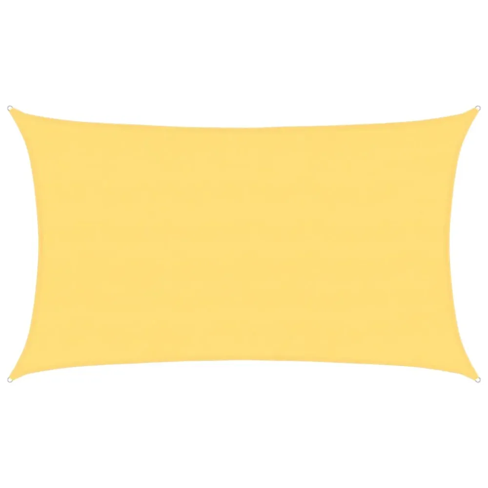 vidaXL bézs HDPE napvitorla 160 g/m² 5 x 8 m
