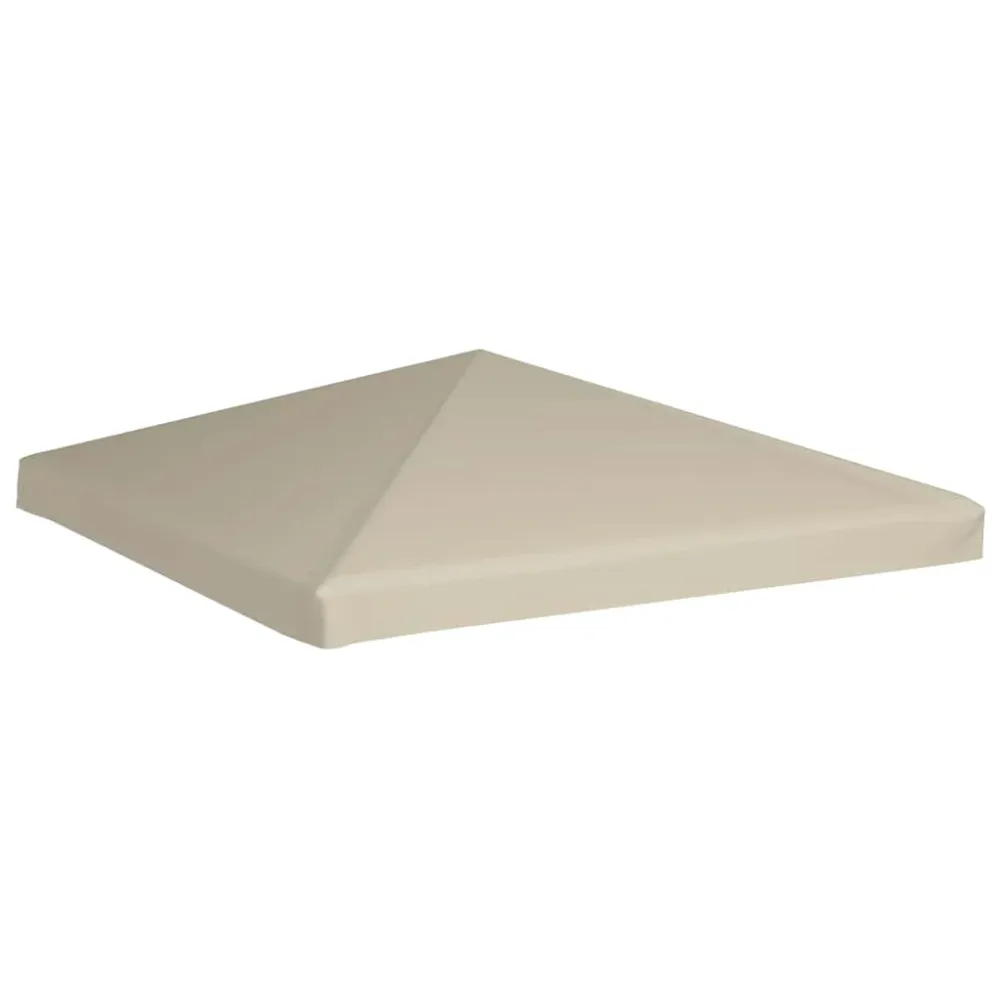 vidaXL bézs pavilon tetőponyva 310 g/m² 3 x 3 m