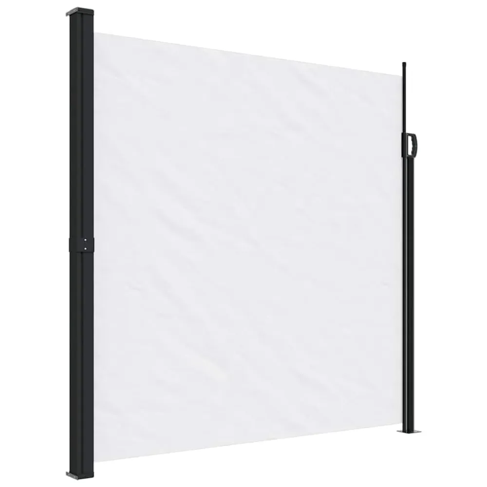 vidaXL fehér behúzható oldalsó napellenző 200 x 500 cm