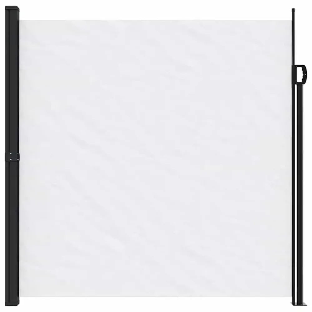 vidaXL fehér behúzható oldalsó napellenző 200 x 500 cm