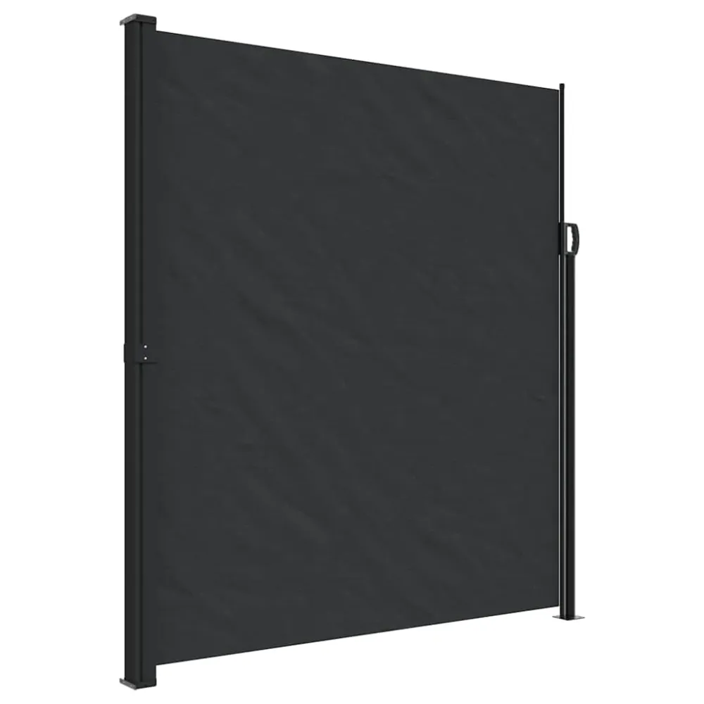 vidaXL fekete behúzható oldalsó napellenző 220 x 300 cm