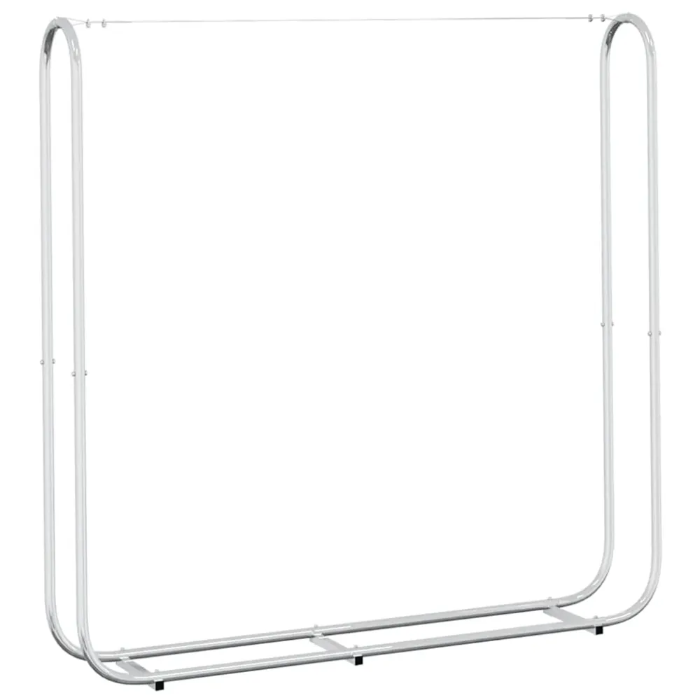 vidaXL horganyzott acél tűzifatároló 150x25x150 cm