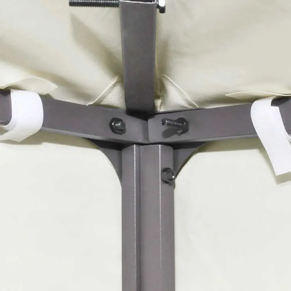 vidaXL krémfehér pavilon tetőponyva 310 g/m², 3 x 3 m